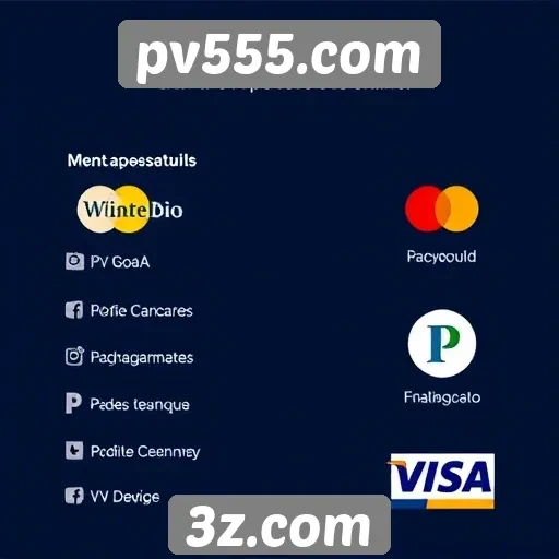 Comparação de métodos de pagamento no pv555.com