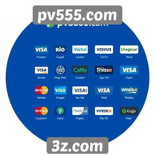 Opções de pagamento e retiradas no pv555.com