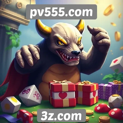 Variedade de jogos disponíveis no pv555.com